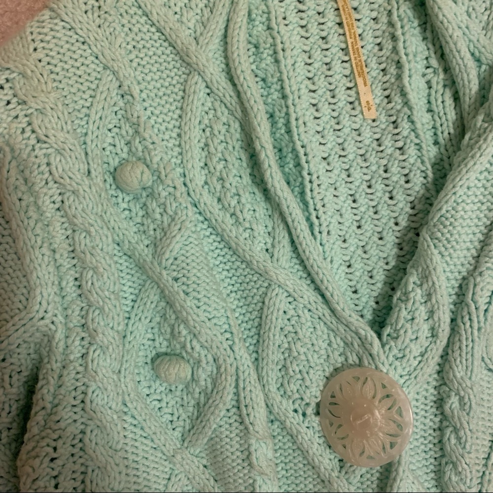 Vintage Free People Seafoam Green Sweater - Picture 3 of 4